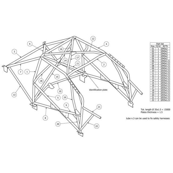 ARCEAU OMP HONDA CIVIC 8th series (AN5710 - AN5716)